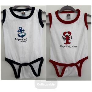 Jasper Cape Cod Onesies, Bundle of 2